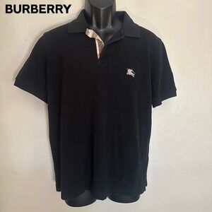 Burberry Brit Plaid Insert Polo XL Gently worn AUTHENTIC 100% cotton 23" armpits